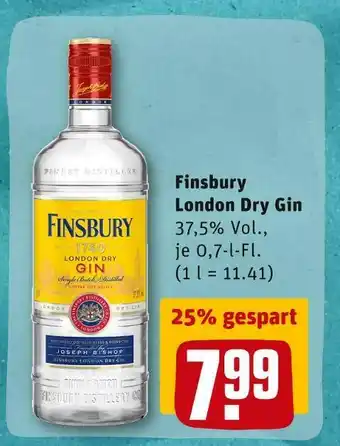 REWE Finsbury london dry gin Angebot