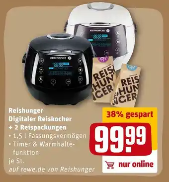 REWE Reishunger digitaler reiskocher + 2 reispackungen Angebot