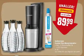 REWE Sodastream crystal plus wassersprudler Angebot