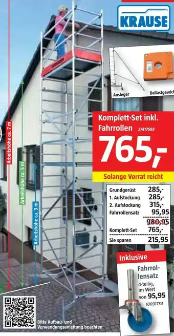 Bauhaus Krause climtec alu-arbeitsgerüst Angebot