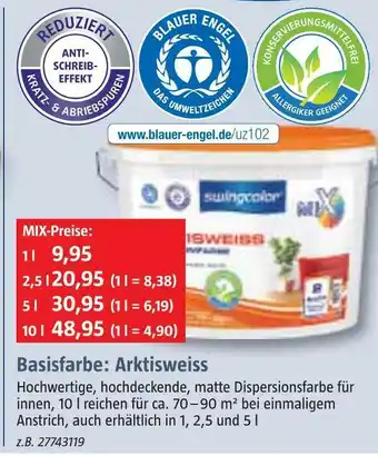 Bauhaus Swingcolor basisfarbe: arktisweiss Angebot