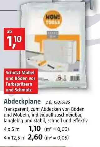 Bauhaus Abdeckplane Angebot