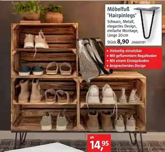 Bauhaus Möbelfuß 'hairpinlegs' Angebot