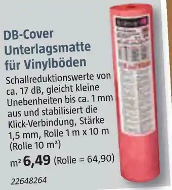 Bauhaus Db-cover unterlagsmatte für vinylböden Angebot