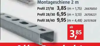 Bauhaus Montageschiene Angebot