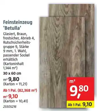 Bauhaus Feinsteinzeug 'betulla' Angebot