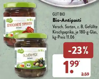 Aldi Süd GUT BIO Bio-Antipasti 180 g Glas Angebot