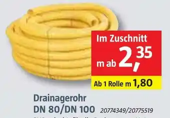 Bauhaus Drainagerohr dn 80/dn 100 Angebot