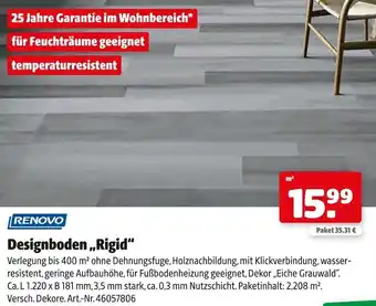 Hagebau RENOVO Designboden ,,Rigid“ Angebot