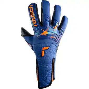 Intersport Reusch herren handschuhe attrakt fusion strapless adaptiveflex true blue / shocking orange / black 8,5 Angebot