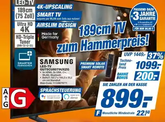 expert Techno Land SAMSUNG LED-TV GU75CU8079UXZG Angebot