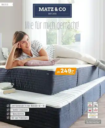 Möbel Kraft Matz & co 7-zonen kaltschaum-matratze Angebot