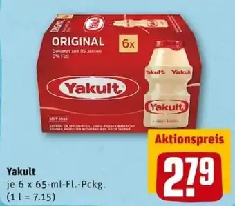 REWE PETZ Yakult 6 x 65ml Angebot