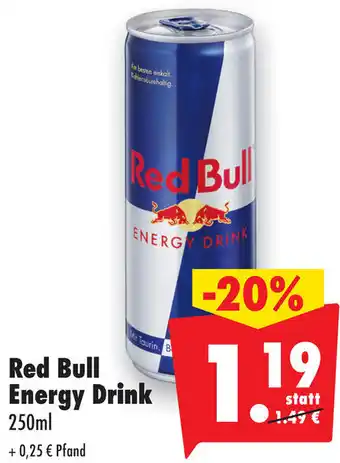 Mäc Geiz Red Bull Energy Drink 250ml Angebot