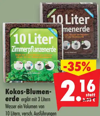 Mäc Geiz Kokos Blumenerde 10 Liter Angebot