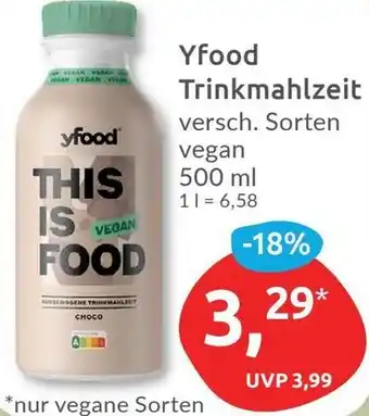 Budni Yfood Trinkmahlzeit 500 ml Angebot