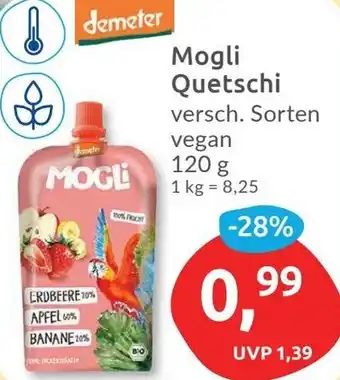 Budni demeter Mogli Quetschi 120 g Angebot