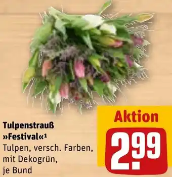 REWE Tulpenstrauß Festival Angebot