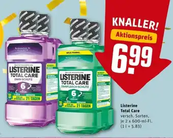 REWE PETZ Listerine Total Care 2x600ml Angebot