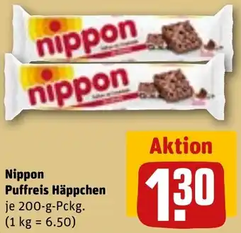 REWE Nippon Puffreis Häppchen 200 g Pckg. Angebot