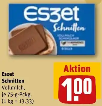 REWE Eszet Schnitten 75 g Pckg. Angebot