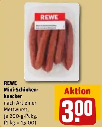 REWE REWE Mini-Schinkenknacker 200 g Pckg. Angebot