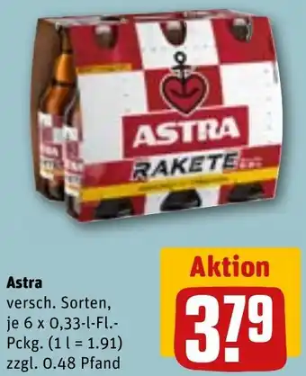 REWE Astra 6 x 0,33-l-FL. Pckg. Angebot