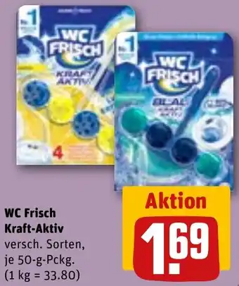 REWE WC Frisch Kraft-Aktiv 50 g Pckg. Angebot