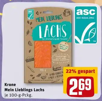 REWE Krone mein lieblings lachs Angebot