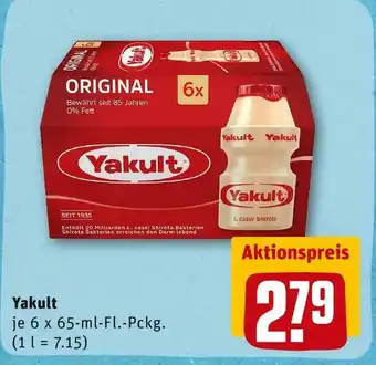 REWE Yakult trinkjoghurt Angebot