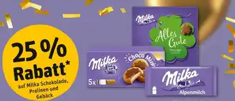 REWE Milka 25 % rabatt Angebot