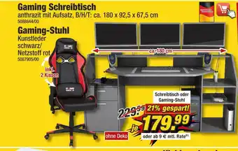 Poco Gaming schreibtisch oder gaming-stuhl Angebot