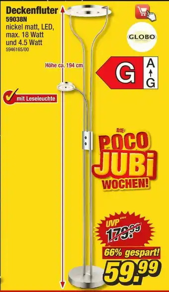 Poco Globo deckenfluter Angebot