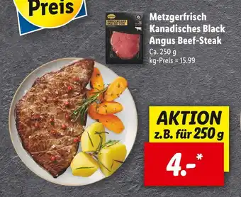 Lidl Metzgerfrisch kanadisches black angus beef-steak Angebot