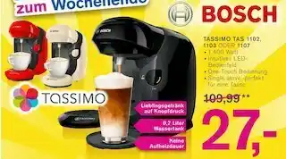 KODi Bosch kaffeeautomat tassimo tas 1102, 1103 oder 1107 Angebot