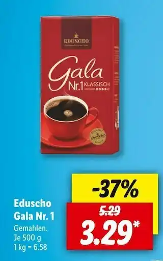 Lidl Eduscho gala nr. 1 röstkaffee Angebot