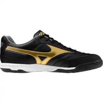 Intersport Mizuno herren fussball-hallenschuhe morelia sala classic in black/gold/dark shadow 46 Angebot