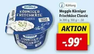 Lidl Meggle körniger frischkäse classic Angebot