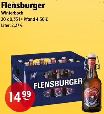 Trink und Spare Flensburger Winterbock 20x0,33 L Angebot