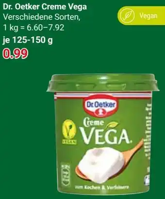 Globus Dr. Oetker Creme Vega 125-150 g Angebot