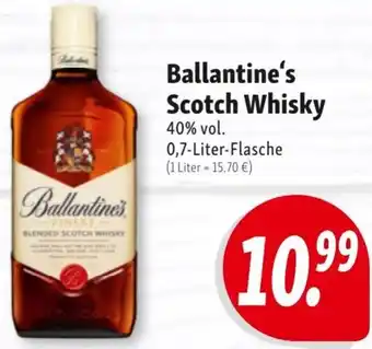 Nah & Frisch Ballantine's Scotch Whisky 0,7 Liter Flasche Angebot