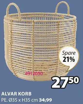 Jysk ALVAR KORB Angebot