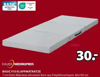 Jysk BASIC F15 KLAPPMATRATZE Angebot