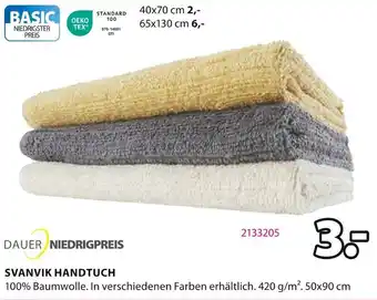 Jysk SVANVIK HANDTUCH Angebot
