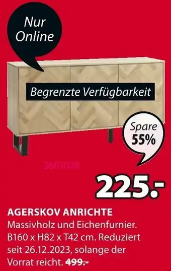 Jysk AGERSKOV ANRICHTE Angebot