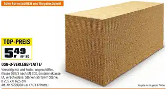 OBI OSB-3-VERLEGEPLATTE Angebot