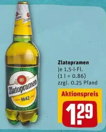 REWE PETZ Zlatopramen 1,5L Angebot