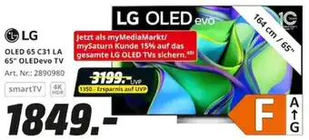 MediaMarkt LG OLED 65 C31 LA 65" OLEDevo TV Angebot