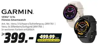 MediaMarkt GARMIN VENU 3/3s Fitness-Smartwatch Angebot