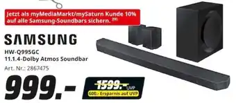 MediaMarkt SAMSUNG HW-Q995GC 11.1.4-Dolby Atmos Soundbar Angebot